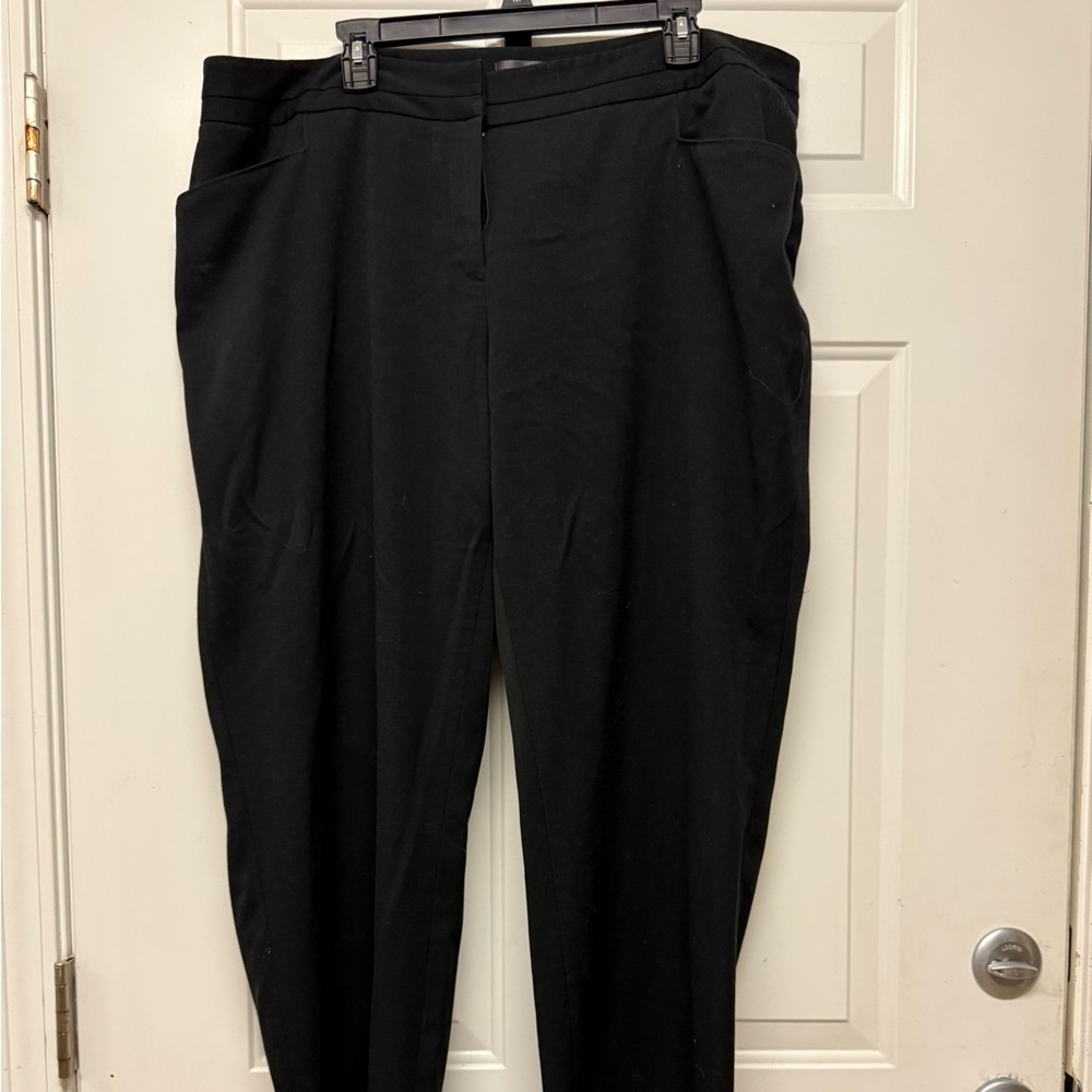 Rafaella | Women’s Black Straight Leg Pants Size 18W - Picture 2 of 4